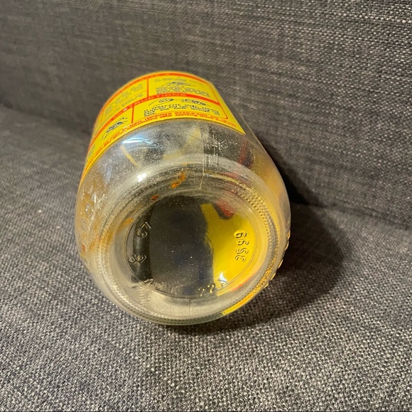 Vintage Ortho Spray-Ette 4 Glass Jar & Yellow Metal Sprayer Nozzle Hayes - Picture 5 of 6
